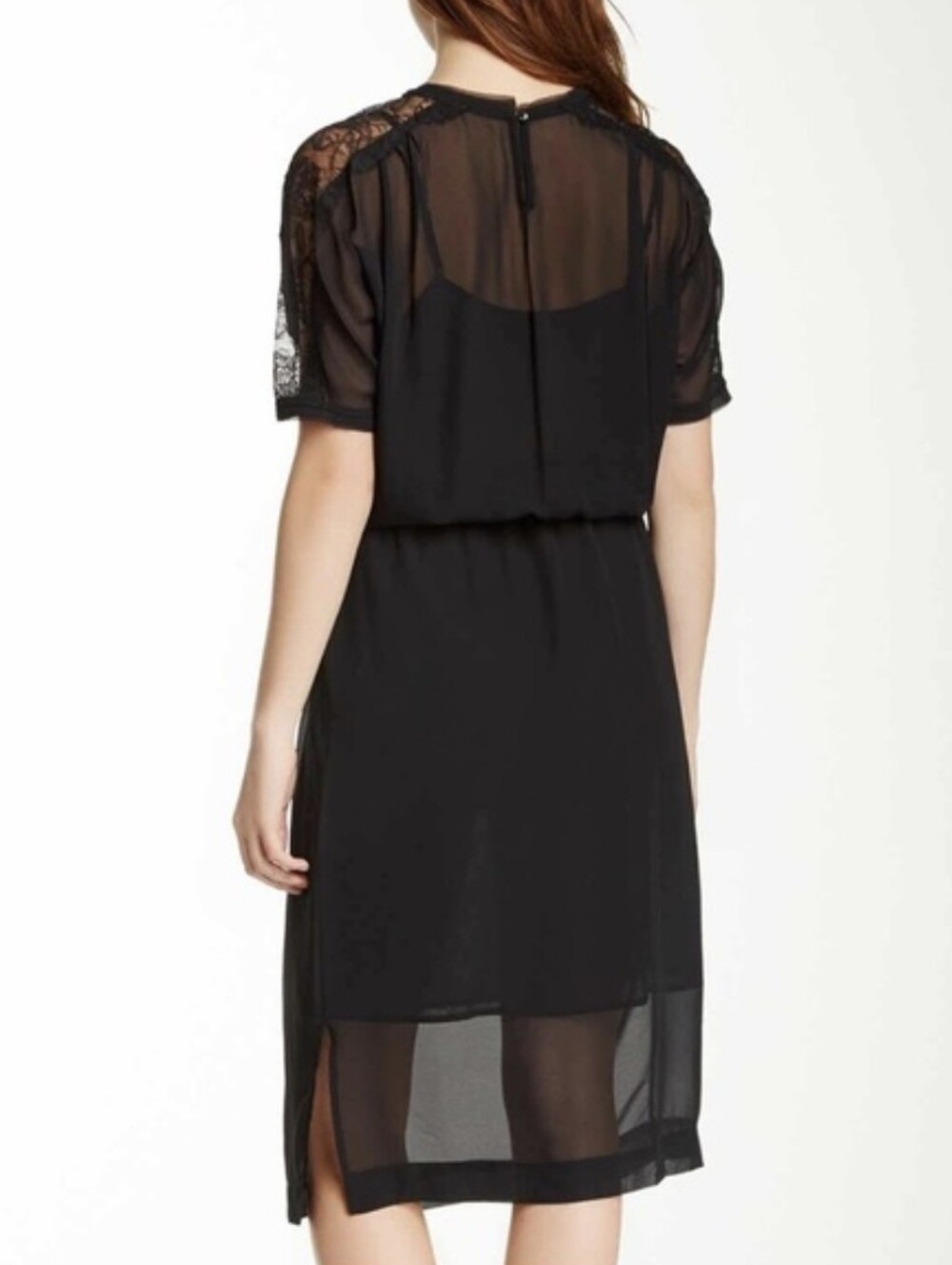 Cynthia Steffe Women's Bee Lace Sleeve Tie Waist Midi Dress, Lined, Size 8, NWT - Picture 2 of 10